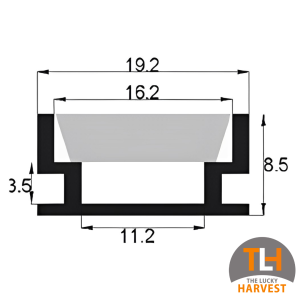 Trafficable 1908 Aluminium Extrusion (3m)