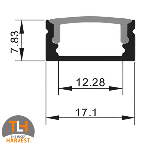 Original 1708 Silver Aluminium Extrusion (3m)