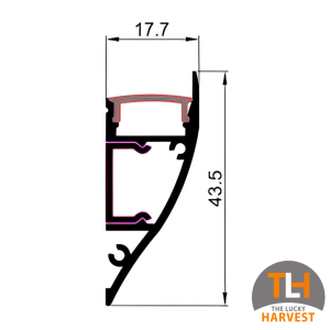 Wallwing 4317 Aluminium Extrusion (4m)