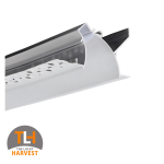 Breathe 40 White Trimless Aluminium Extrusion (3m)