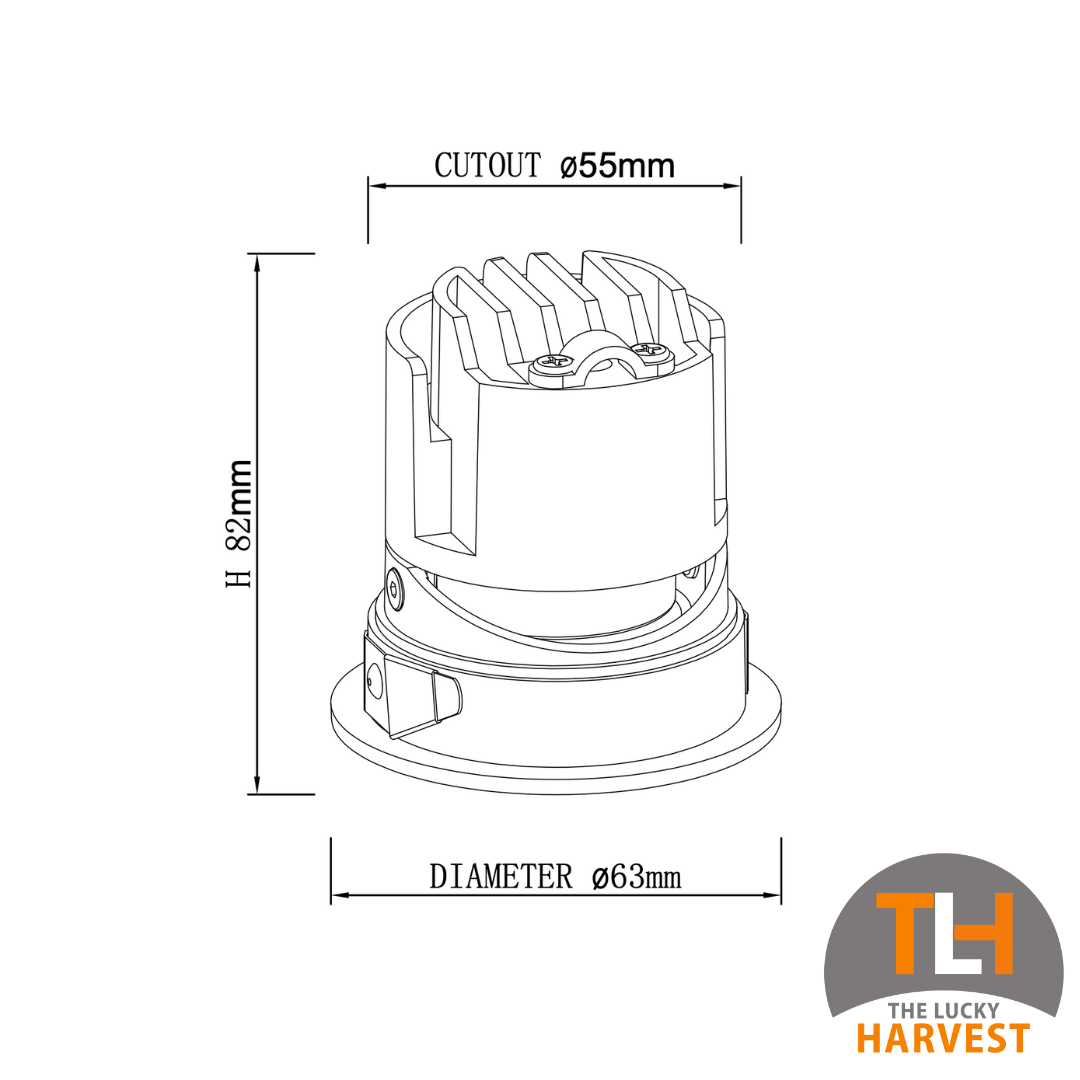 Rondell 55 Tilt Downlight Φ63mm - Image 2