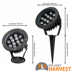 Dish Spikes Garden Light 12W