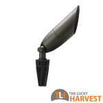 Antique Bronze Concave Spike Garden Light