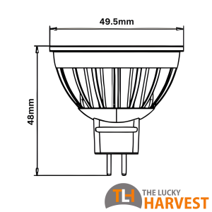 MR16 Waterproof Bulb 6W 45º