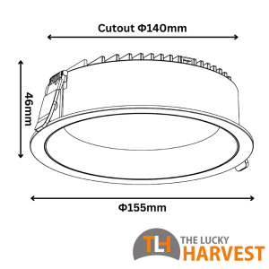 Deep Pan 140 Downlight