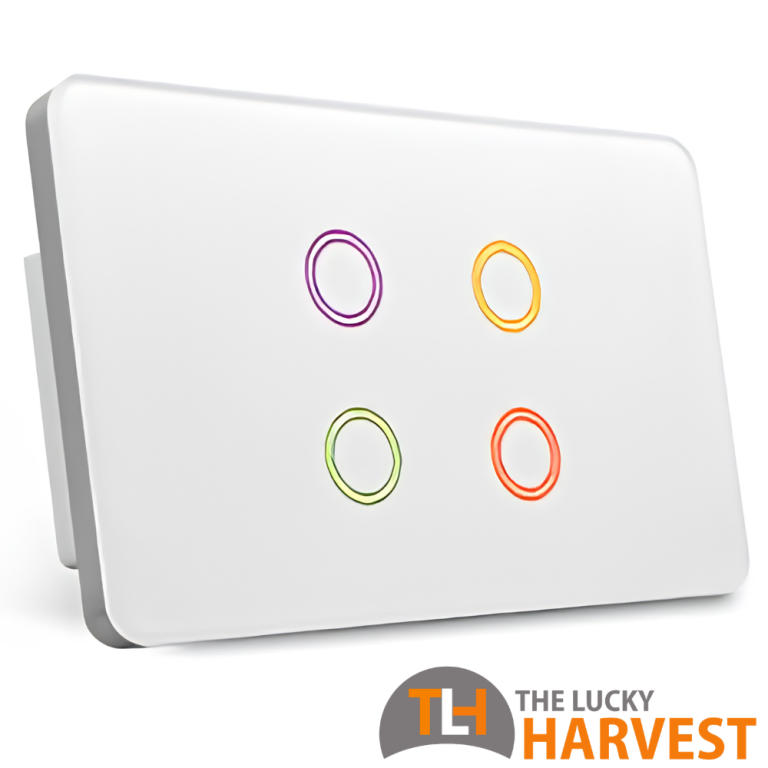 RGB Backlight Zigbee 4-Gang Switch 124mm