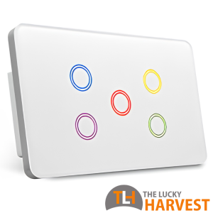 RGB Backlight Zigbee 5-Gang Slave Switch 124mm
