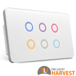 RGB Backlight Zigbee 6-Gang Switch 124mm