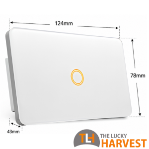 RGB Backlight Zigbee 1-Gang Switch 124mm