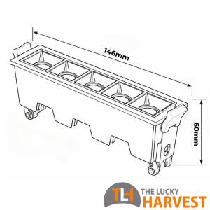 Cellules 5 Linear Black Downlight